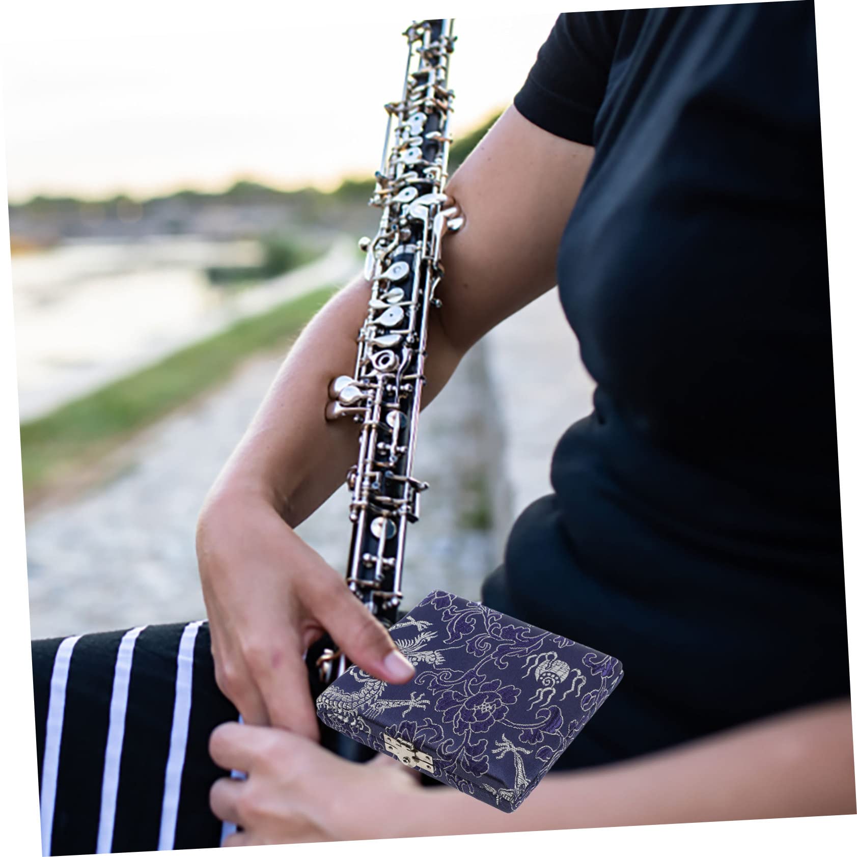 Estuche de Madera para Cañas de Oboe Capacidad para 6 Unidades