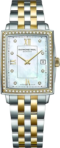 RAYMOND WEIL Reloj de cuarzo Toccata para mujer, Oro, Reloj de vestir