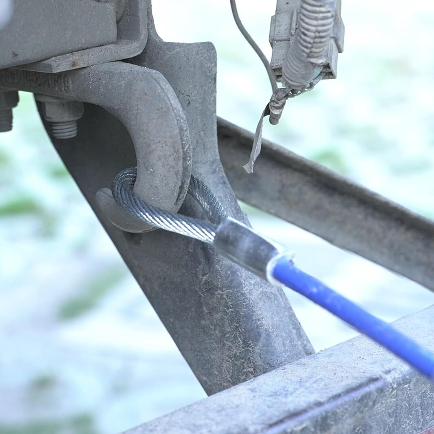 2 Pcs Trailer Safety Cable Extension, 13.5" Trailer Safety Towing Cables with Snap Hook Extension Safety Cables, 12000 Lbs Loading - Image 6