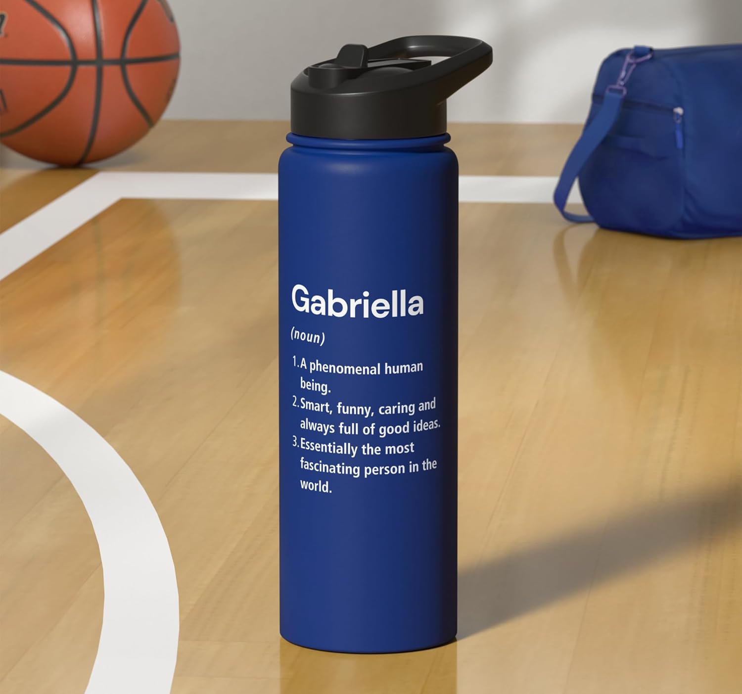 Gabriella Name Definition Dictionary Stainless Steel Insulated Water Bottle
