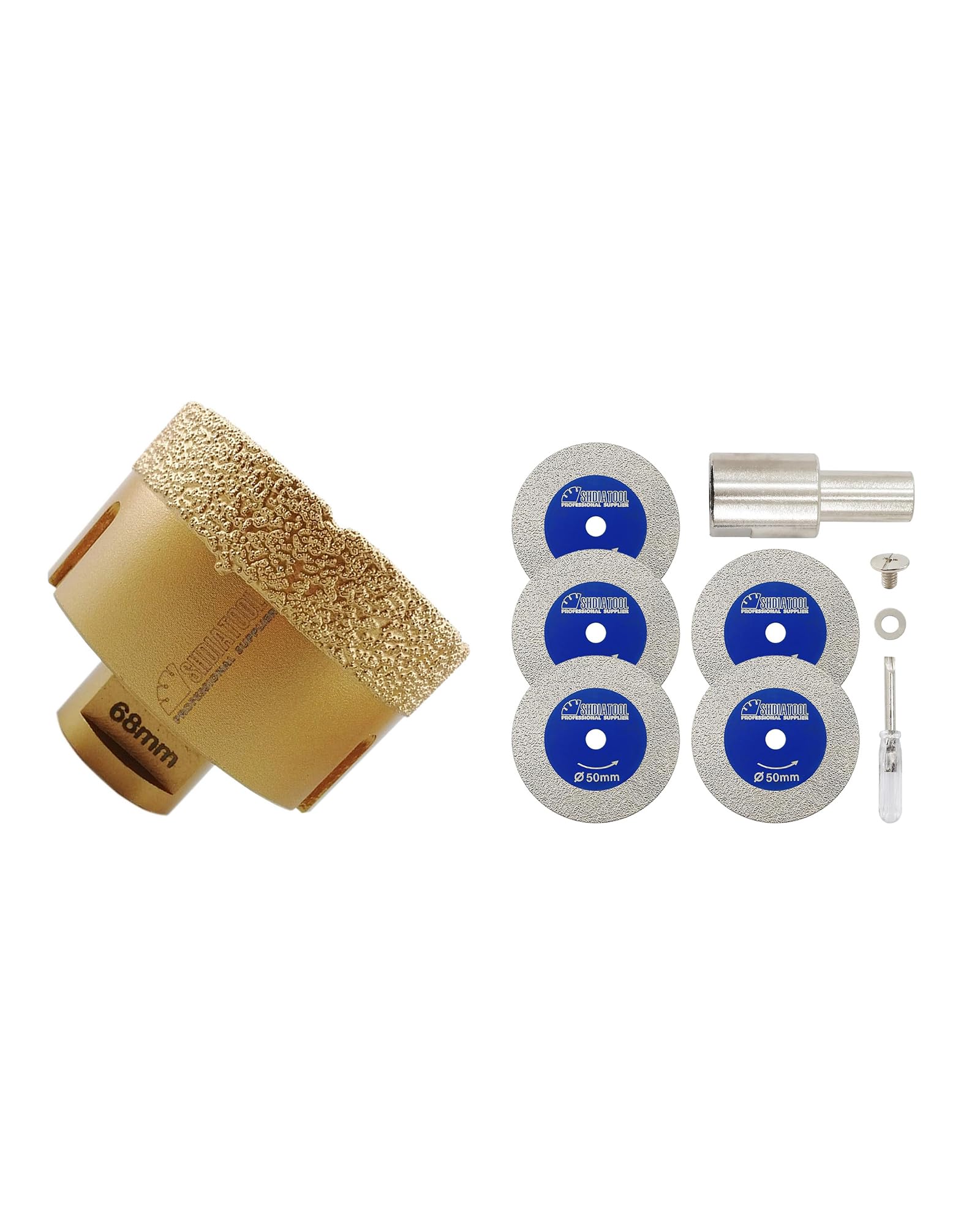 Forets diamant SHDIATOOL et mini disque 50MM : évitez la casse du verre