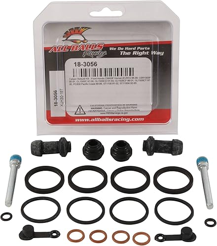 Miniatura 3 de All Balls Kit de reconstrucción de pinza delantera de carreras 18-3056 compatible conrepuesto para Honda CBR1000F 1990-1991, GL1500C 1997-2000,