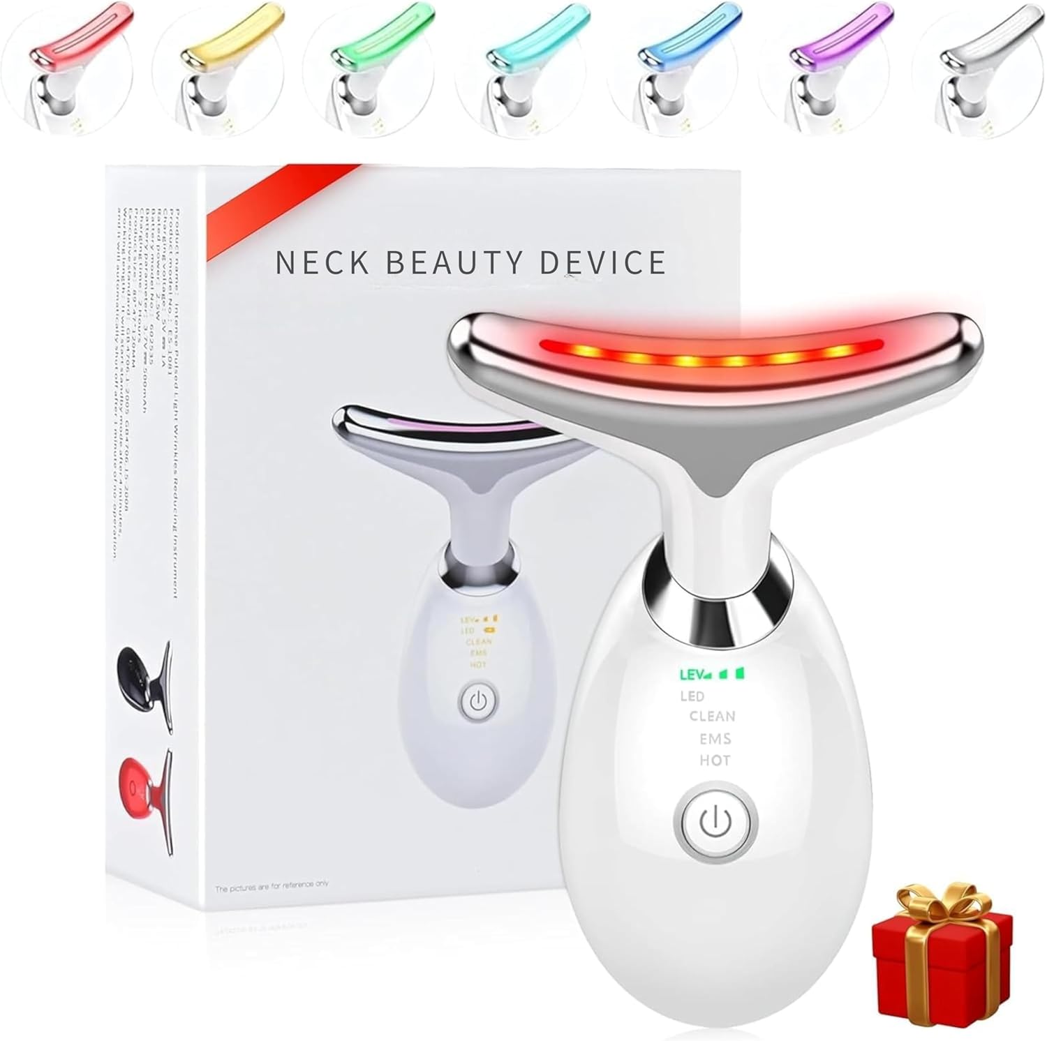 Renewalift 7-Color Neck Face Beauty Device Beauty Tool for Skin Appearance, Toning, Home Use Facial Device for Women and Men