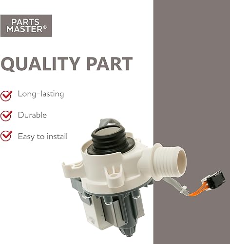 Miniatura 6 de Bomba de drenaje de repuesto para lavadora GE/Hotpoint - WH23X28418, PS12723115, AP6889136 - Bomba de agua de drenaje