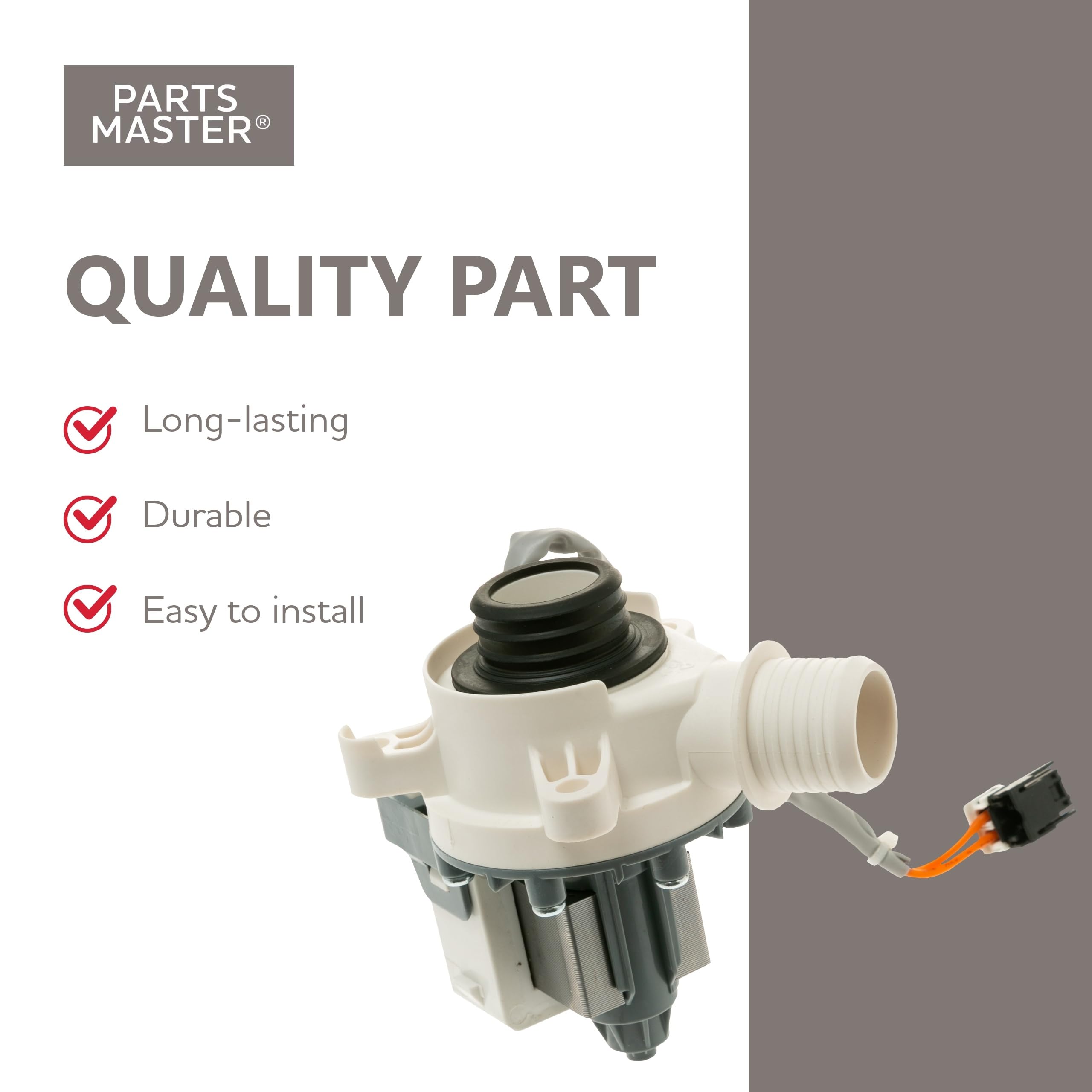 Parts Master Repuesto para bomba de drenaje de lavadora GE/Hotpoint WH23X28418 PS12723115 AP6889136