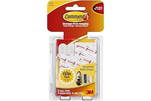 Command Adhesive Replacement Strip Refill Value Pack 16-Pack