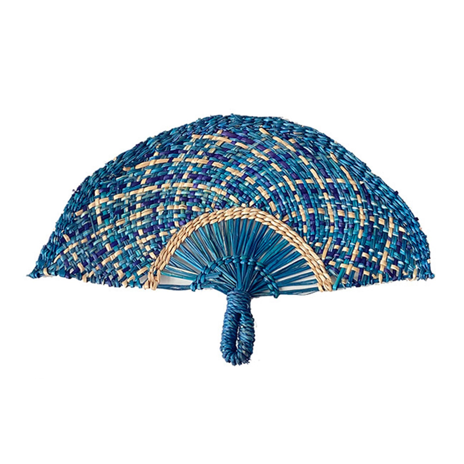 Tsophreniq Handwoven Straw Fan Manual Paddles for Wall Art Decorative Accessory Handwoven Styles Handheld Decorations Home Decor Wall Hanging
