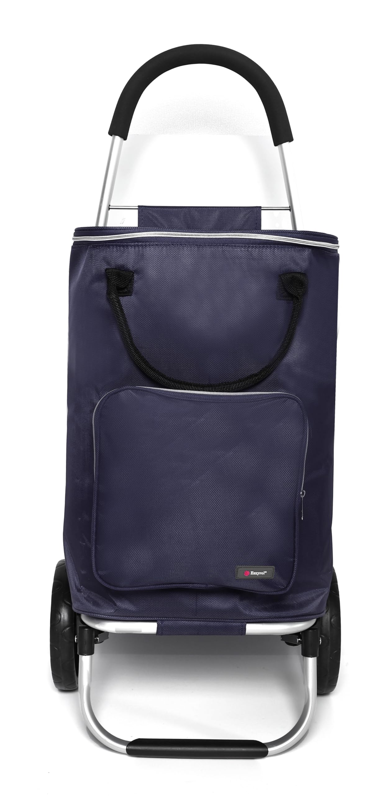 Uraban London 43 Inches Large Capacity Shopping Trolley with Wheels, Insulated Bag, Multiple Colours Available Wheelchair Storage Bag, Multi-Pocket Organizer