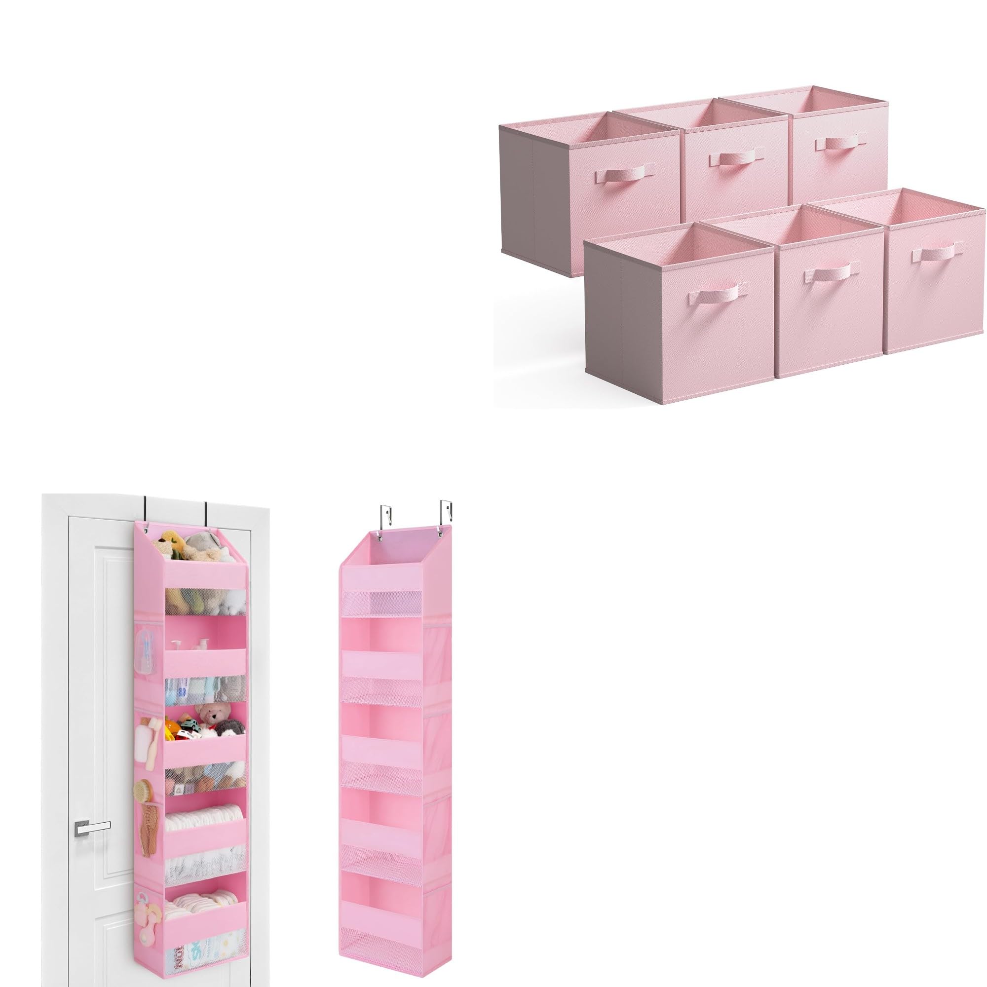GRANNY SAYS Set di Porta Oggetti da Appendere con 5 Tasche e Cubi portaoggetti scaffale