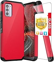 Vista 1 de TJS Funda compatible con Nokia G310 5G, con protector de pantalla de vidrio templado de doble capa, soporte magnético híbrido a prueba de golpes