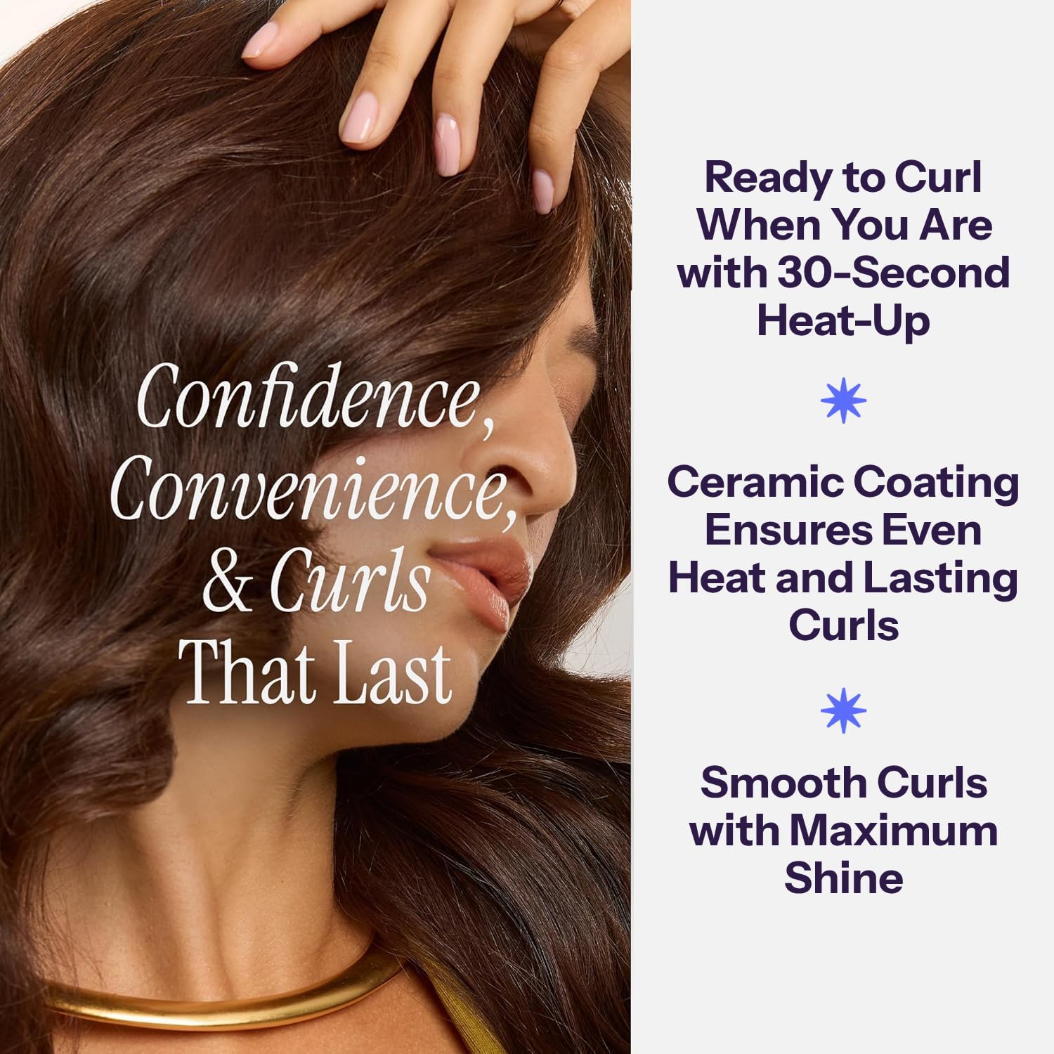 HOT TOOLS Pro Artist Nano Ceramic Curling IronWand | For Smooth Shiny Hair 1-14 in | Sleek Glossy shine Reduces Frizz Creates Soft Curls For All Hair Types 8 Ft Cord product thumbnail 5