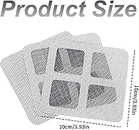 Vista 2 de Adhesivos desechables para drenaje de pelo, adhesivo mejorado para drenaje de piso de 4 pulgadas, adhesivo de malla de drenaje de suelo, calcomanías