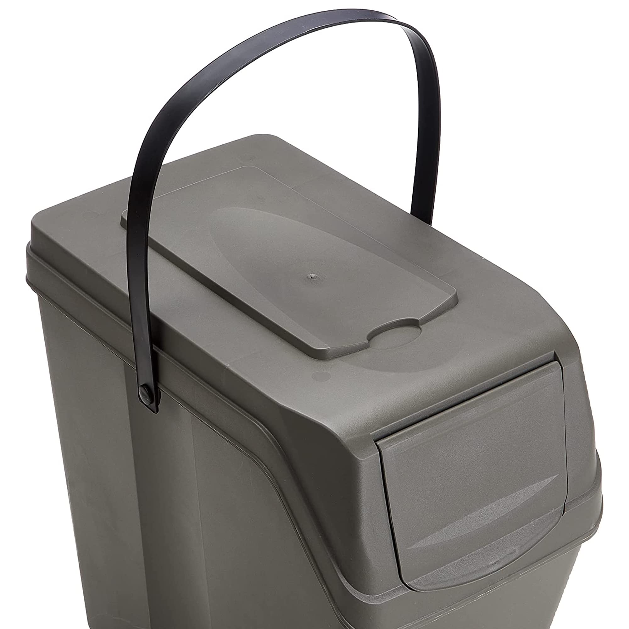 Set de 4 Cubos de Basura KEDEN SORTIBOX para Reciclado, Gris, Volumen 4x25L