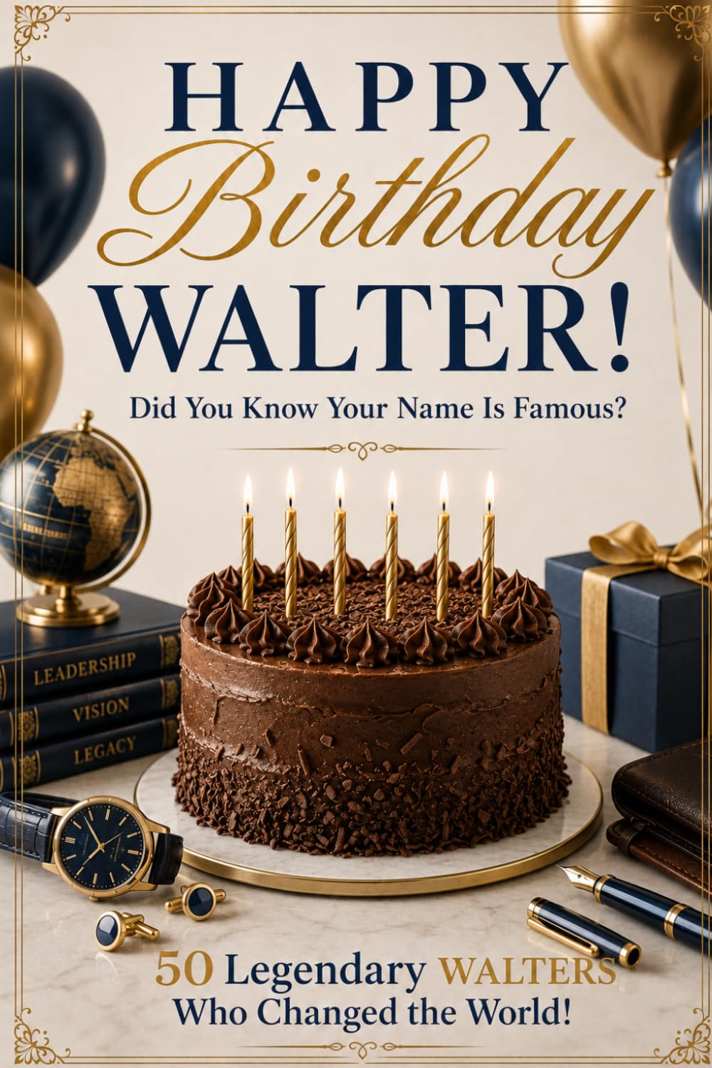 Happy Birthday, WALTER! Did You Know Your Name Is Famous?: 50 Legendary Walters Who Changed the World