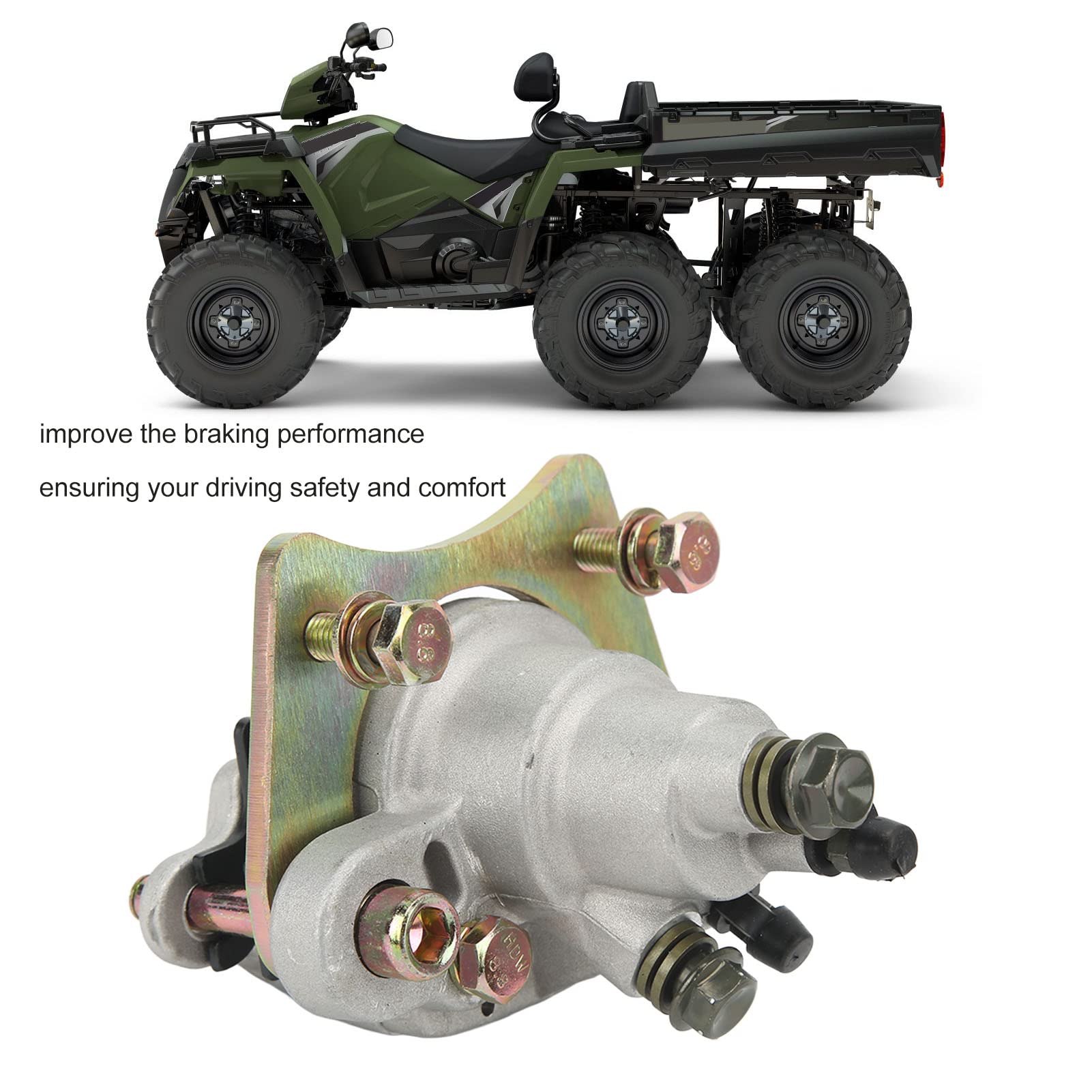 Piezas de Repuesto para Atv Utv, Pinza de Freno Trasero 1910690, Reemplazo de Alta Dureza para Sportsman 400 450 500 600 700 800