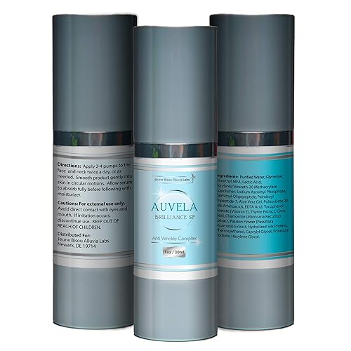 Miniatura 4 de Auvela Brilliance SF - Suero facial y cuello - Complejo antiarrugas - Suero de acción rápida - Ayuda a rellenar y apoyar la piel para reducir la