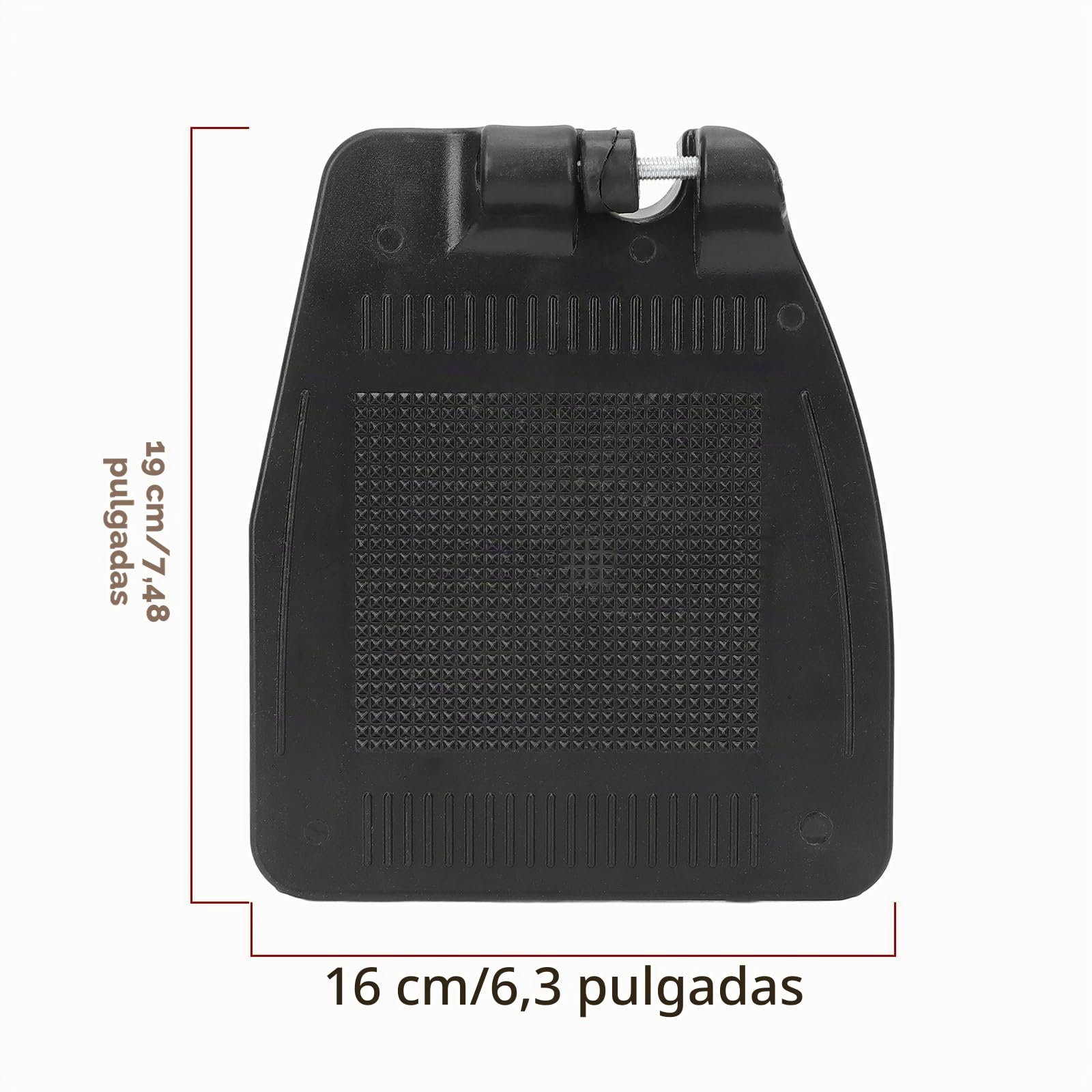 Par De Reposapiés Para Sillas De Ruedas, almohadilla para reposapiés de pedal de pierna, Plástico ABS Engrosado, Antideslizante, Con Textura, Accesorios Para Scooters De Movilidad, 19x16 Cm