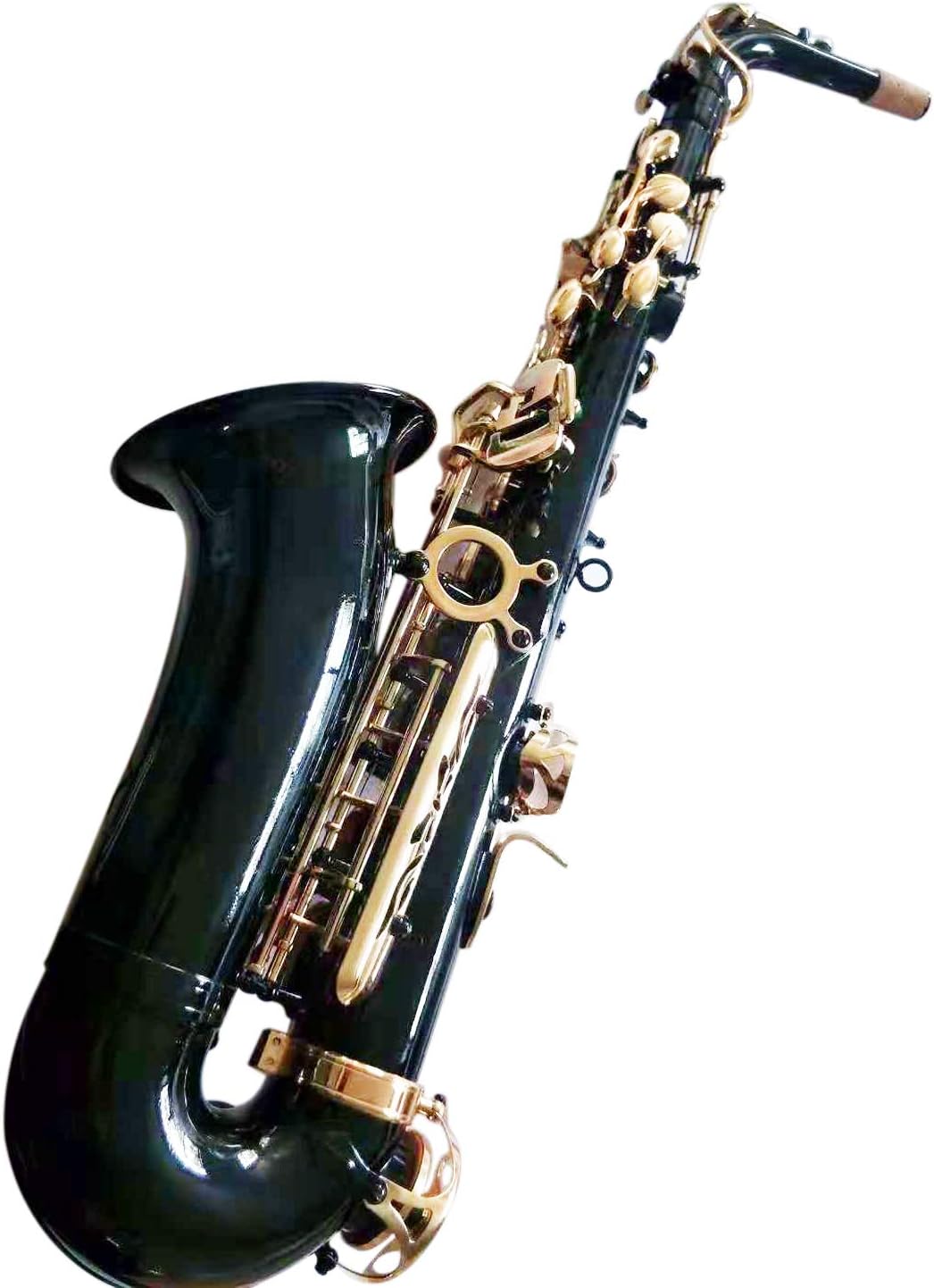 Flanger F-980 Black Nickel Plated Keys E Flat Professional Alto Saxophone with Tuner, Case, Mouthpiece