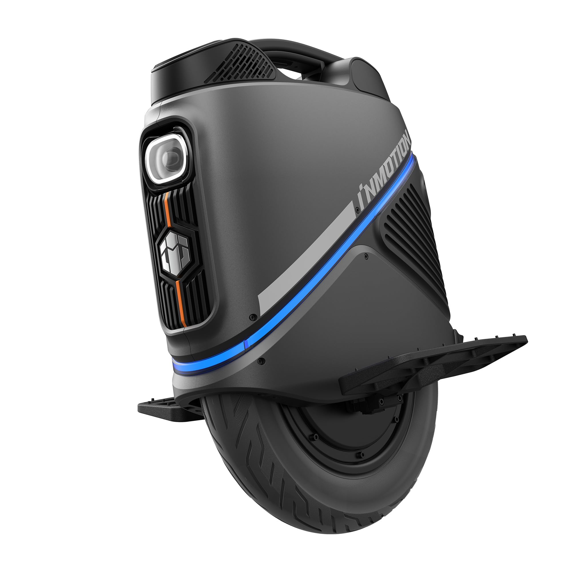 INMOTION V9 Elektrischer selbstbalancierender Roller, Erwachsene, Schwarz, Einheitsgröße EU, Federung, 500-W-Motor, Reichweite bis zu 25 km/h, 16-Zoll-Luftreifen, schlank und leistungsstark