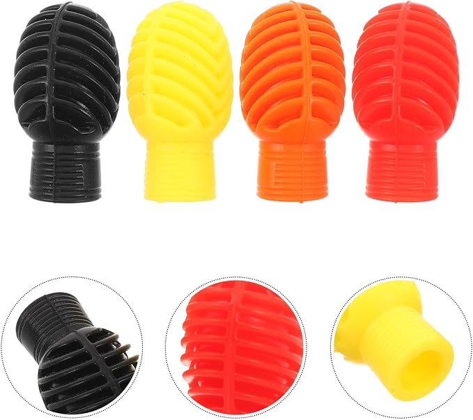 4 pares de puntas de silicona para baquetas miniatura 9