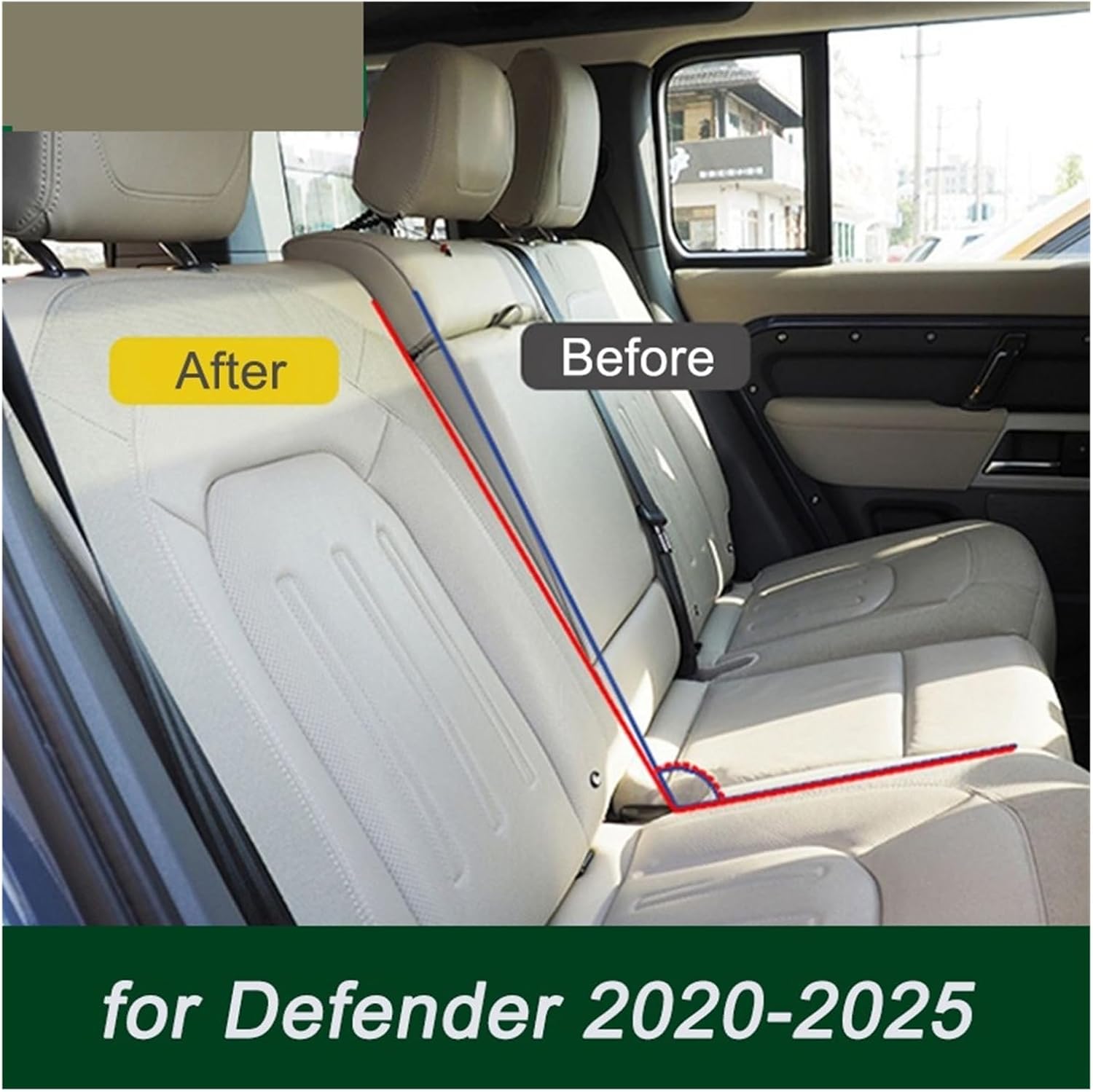 Rear Seat Adjustment Seat Adjustment Bracket Fit for Land Rover Defender 110 2020-2025 Rear seat Angle Adjustment Bracket Bracket Angle Tilt Hook