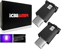 Vista 28 de ICBEAMER Luz nocturna en miniatura con interfaz USB, paquete de 1 unidad (verde) LED universal enchufable para interior del automóvil y atmósfera