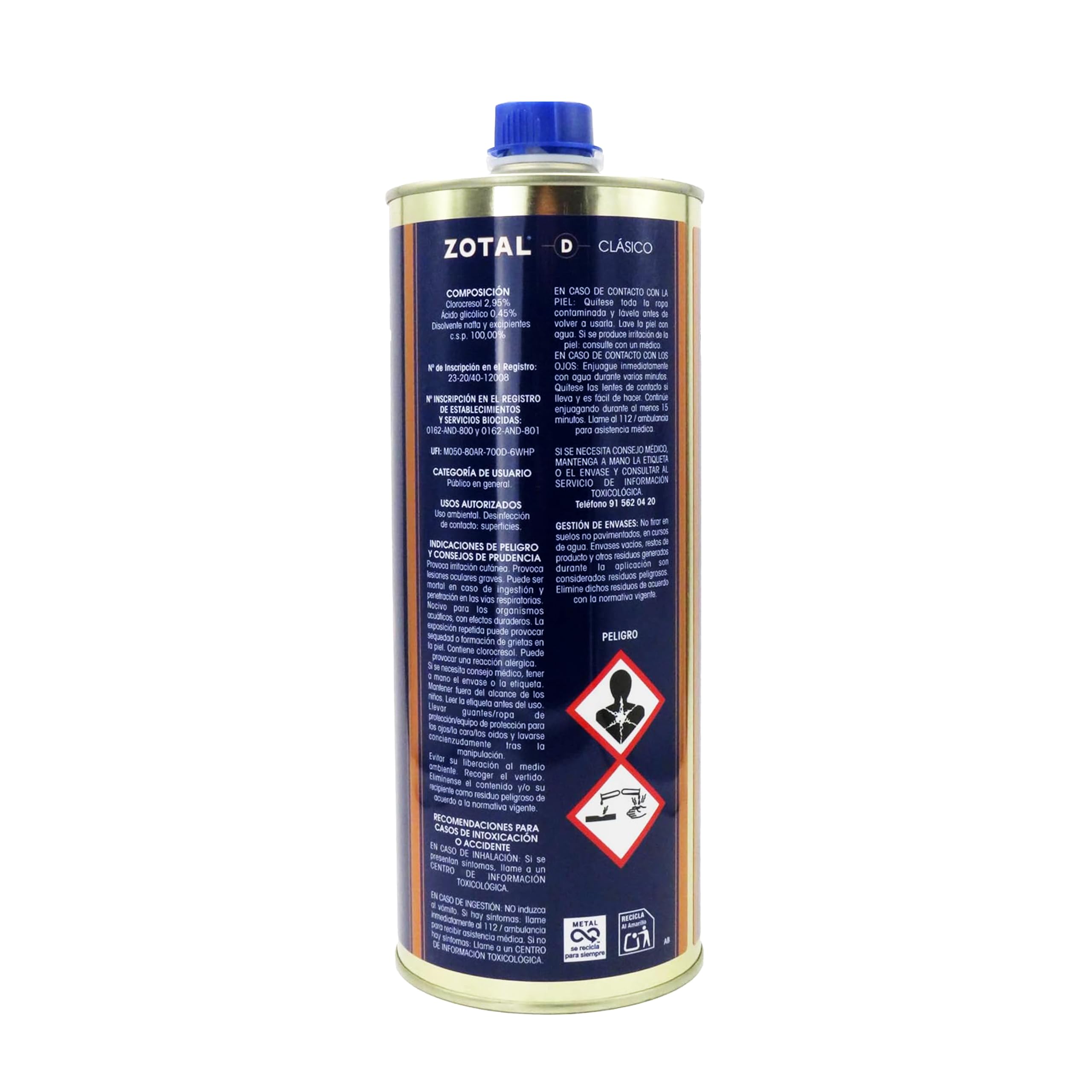 Zotal Desinfectante Microbicida Fungicida Desodorizante 870 ml