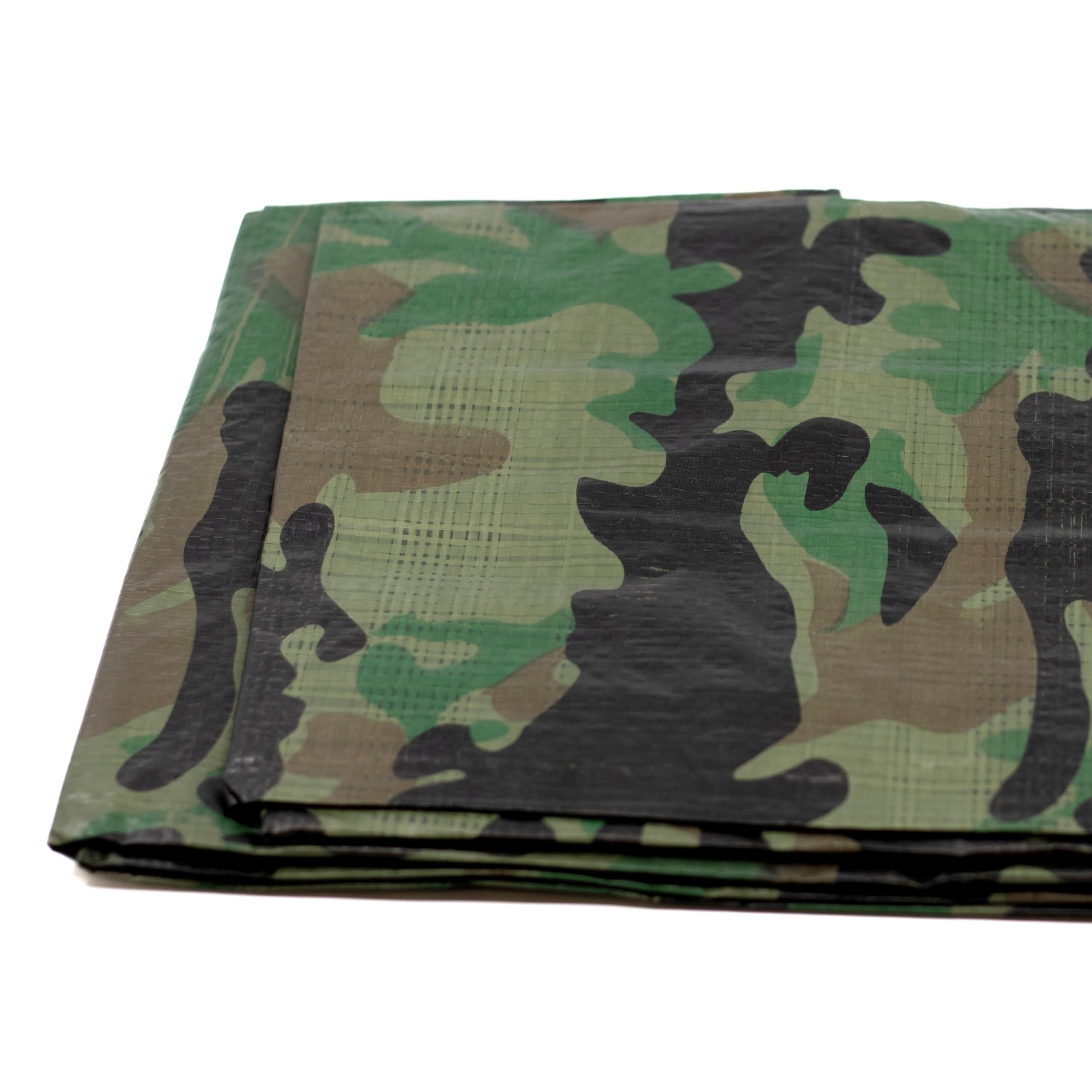 Tarpaulin 3 x 4 m Camouflage Waterproof + 1 Picture Magnet Fabric Tarpaulin with Eyelets Garden Tarpaulin Construction Tarpaulin Wooden Tarpaulin Outdoor Tarpaulin Tent Tarpaulin Ground Tarpaulin (3 x - Image 2