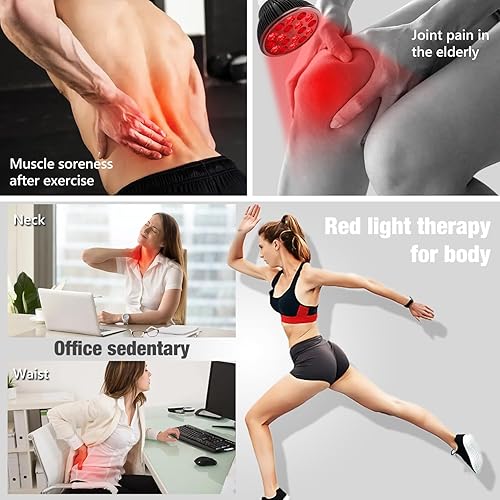 Miniatura 3 de Lámpara de terapia de luz roja para uso corporal y facial, luz roja de 660 nm y combinación de luz infrarroja cercana de 850 nm, dispositivo de
