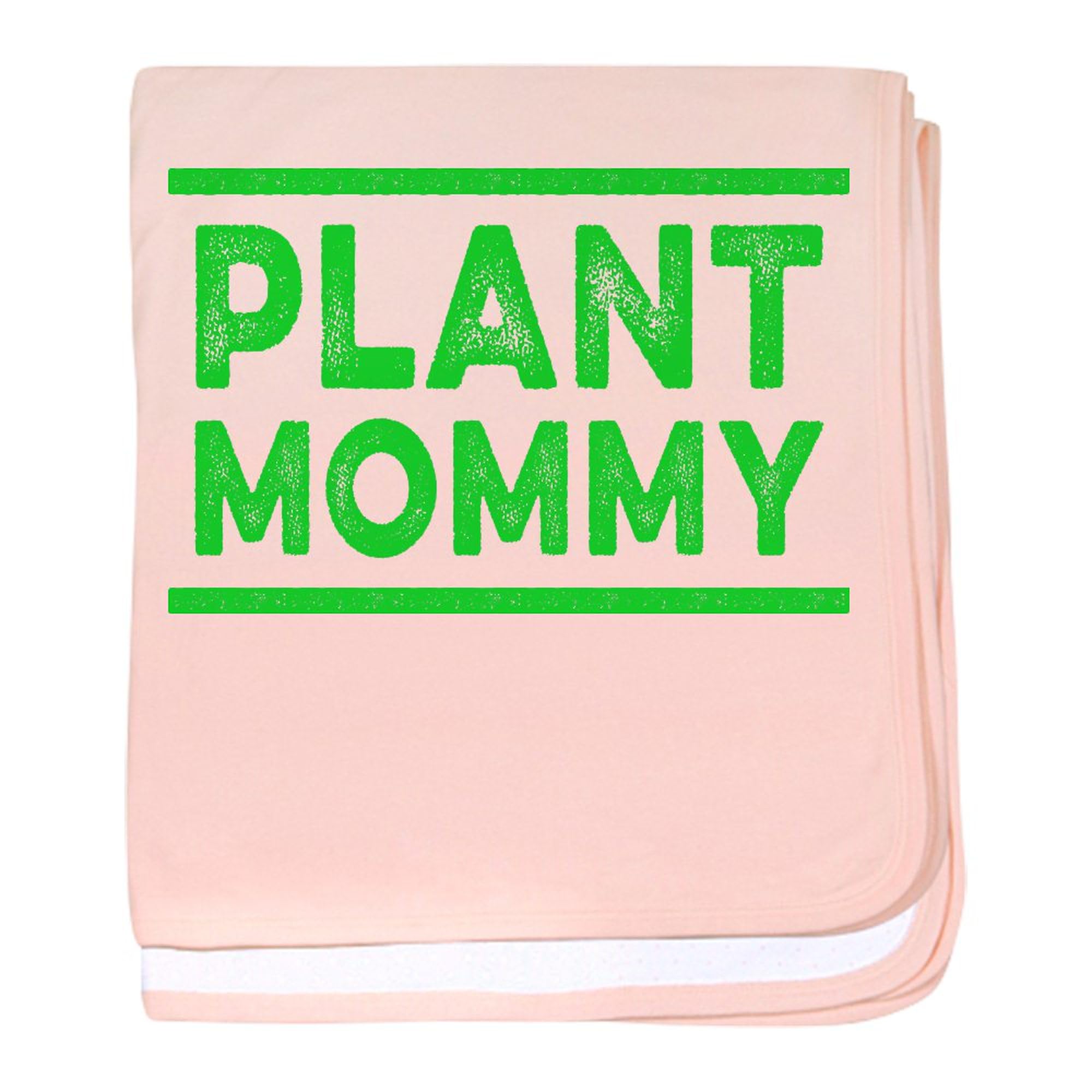 CafePress Plant Mommy Vegan Vegetarian Veganism Baby Blanket, Super Soft Newborn Swaddle