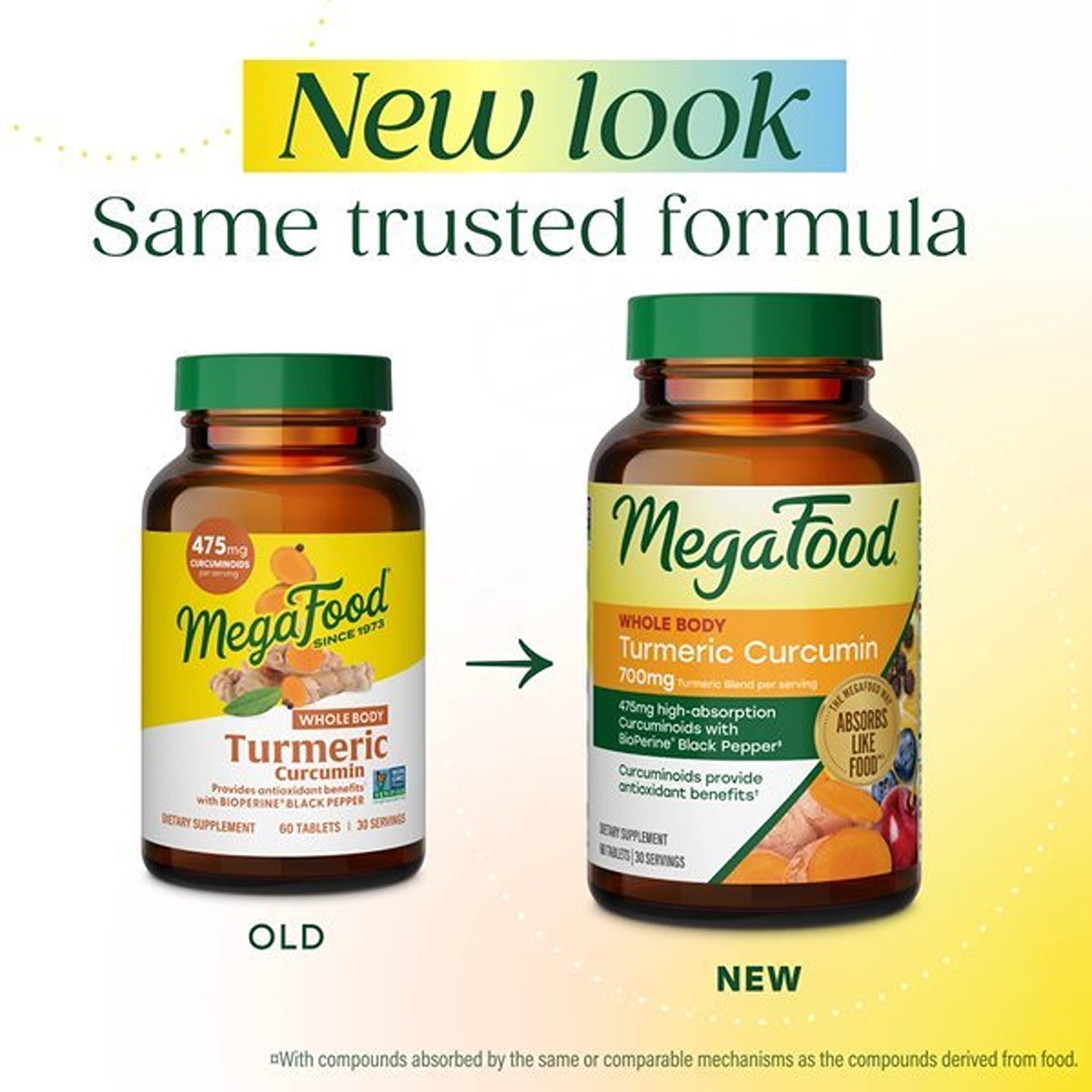 MegaFood Whole Body Turmeric Curcumin Supplement, Black Pepper, 120 Tablets — Amazon image 2