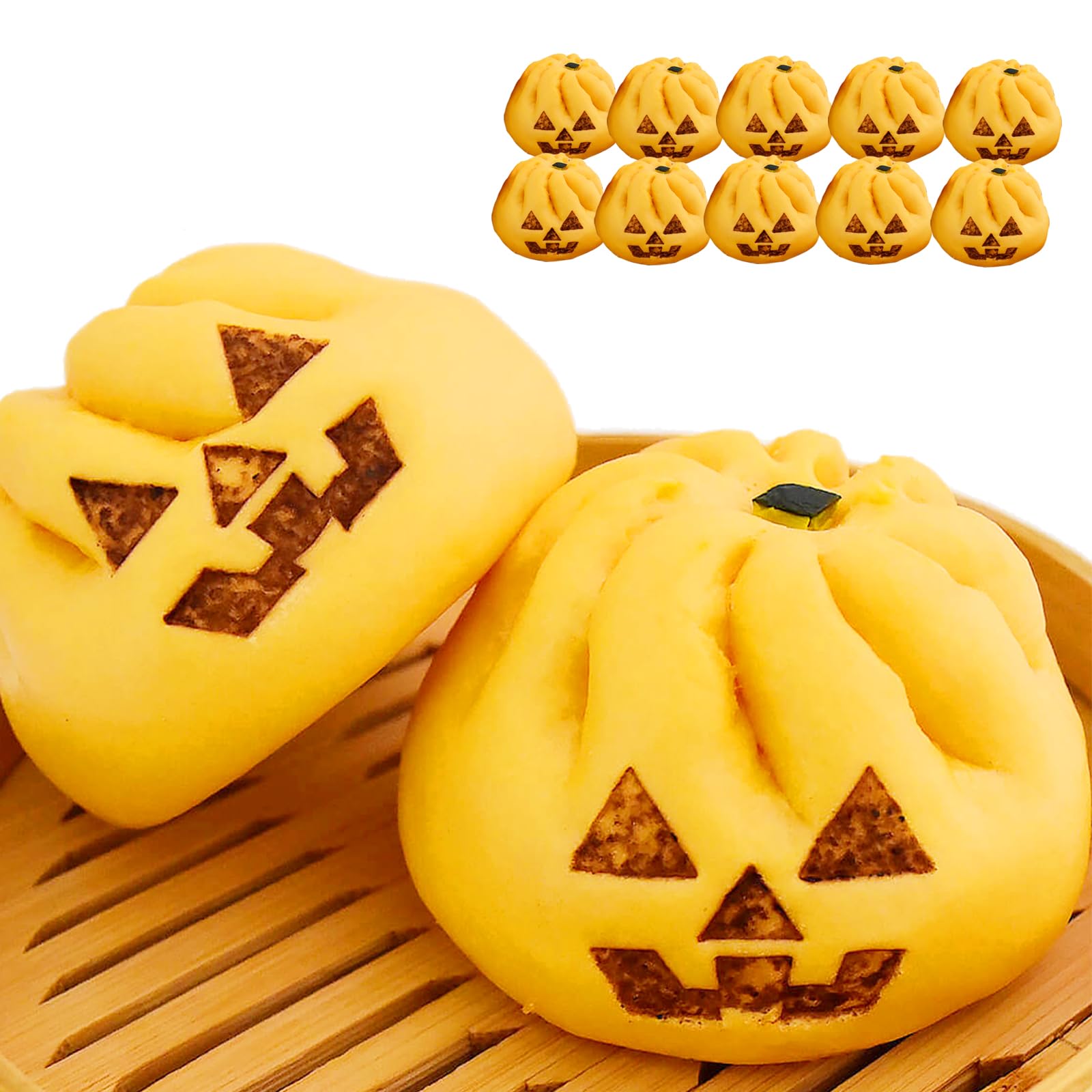 Amazon.co.jp: 江戸清 かぼちゃまん 100g×10個 ハロウィン ジャック