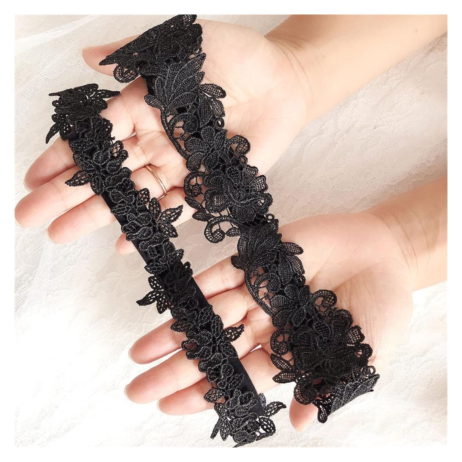 Hrlace Kousenbandenset, bruiloft, bruidskousenband, borduurwerk, kant, bloemen, kousenbanden, sexy, stretch, dijenband, voor dames, meisjes, bruid, bruiloft, accessoires, blauw, eenheidsmaat