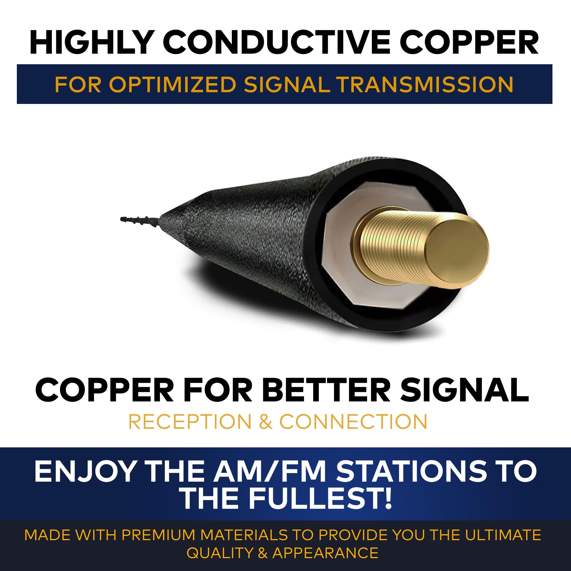 Antenna Mast for Toyota Sienna 2004-2015 | Black Automotive Antenna Replacement for Cars | Trucks & SUV - AM FM Radio Compatible | Car & Truck Exterior Accessories for Men & Women, 9