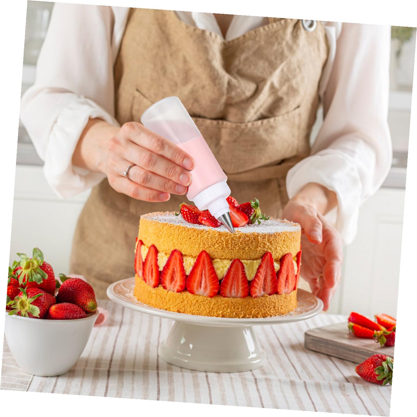 BESTonZON 16piezas Botellas Exprimibles Transparentes Para Decorar Pasteles Para Glaseado De Galletas y Salsas Repostería