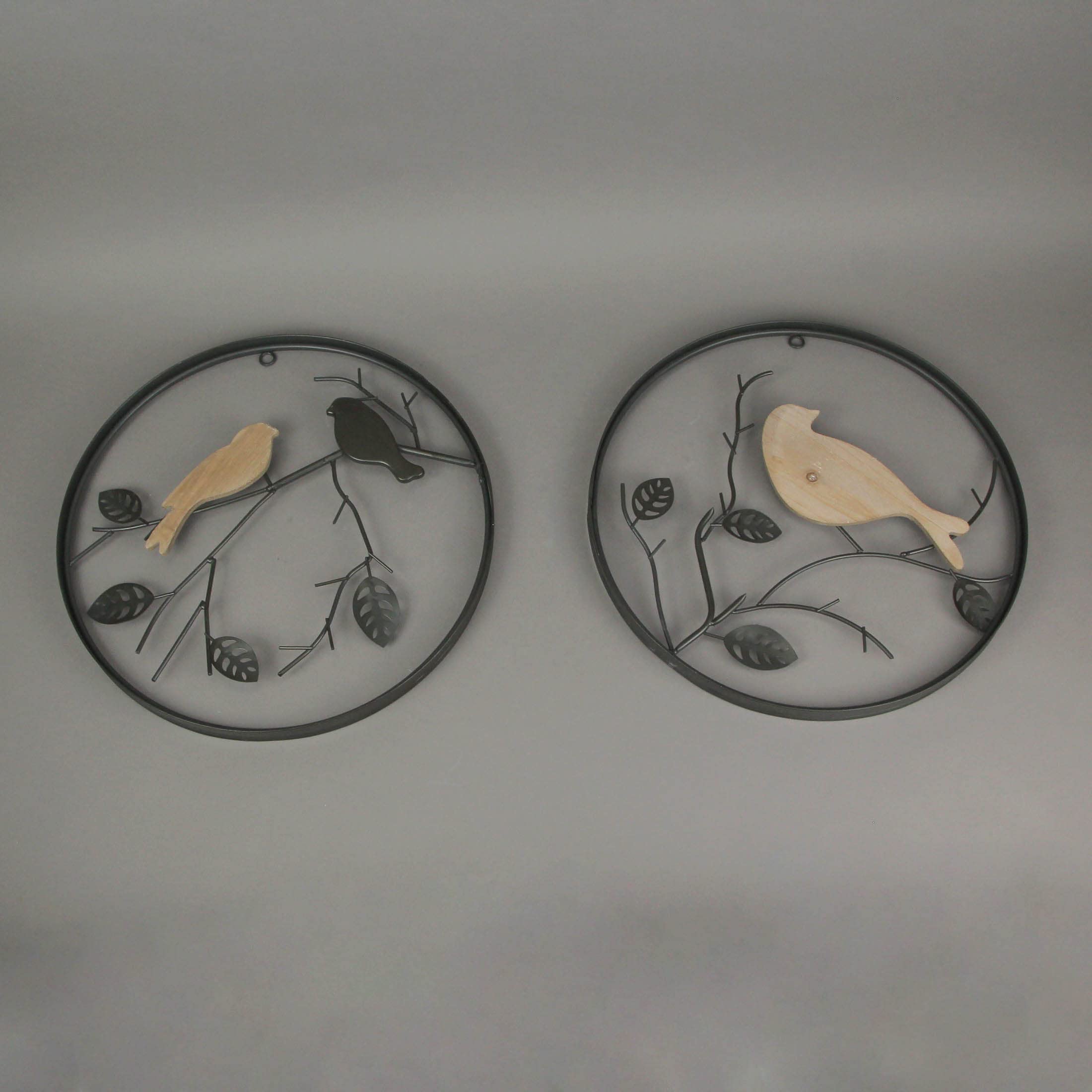 Décoration Murale "Oiseaux Sur Branche" 51cm Blanc - Maison Décoration Murale "Oiseaux Sur Branche" 51cm Blanc - Maison