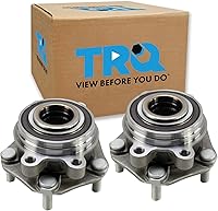 Vista 267 de TRQ Par de conjunto de cubo de cojinete de rueda delantera izquierda derecha, 2 piezas compatible con Lexus GX460 2003-2009 GX470 2003-2023 Toyota