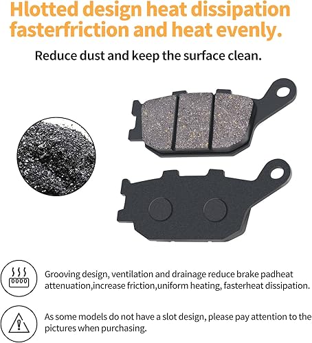 Miniatura 7 de Pastillas de freno delanteras y traseras para Honda CBR 600 RR CBR600RR 2005-2006 / CBR 1000 RR CBR1000RR Fireblade 2004-2005 / CBR 1000 RR