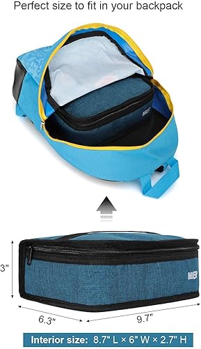 Miniatura 7 de MIER Bolsa térmica portátil con aislamiento térmico mini bolsa de almuerzo