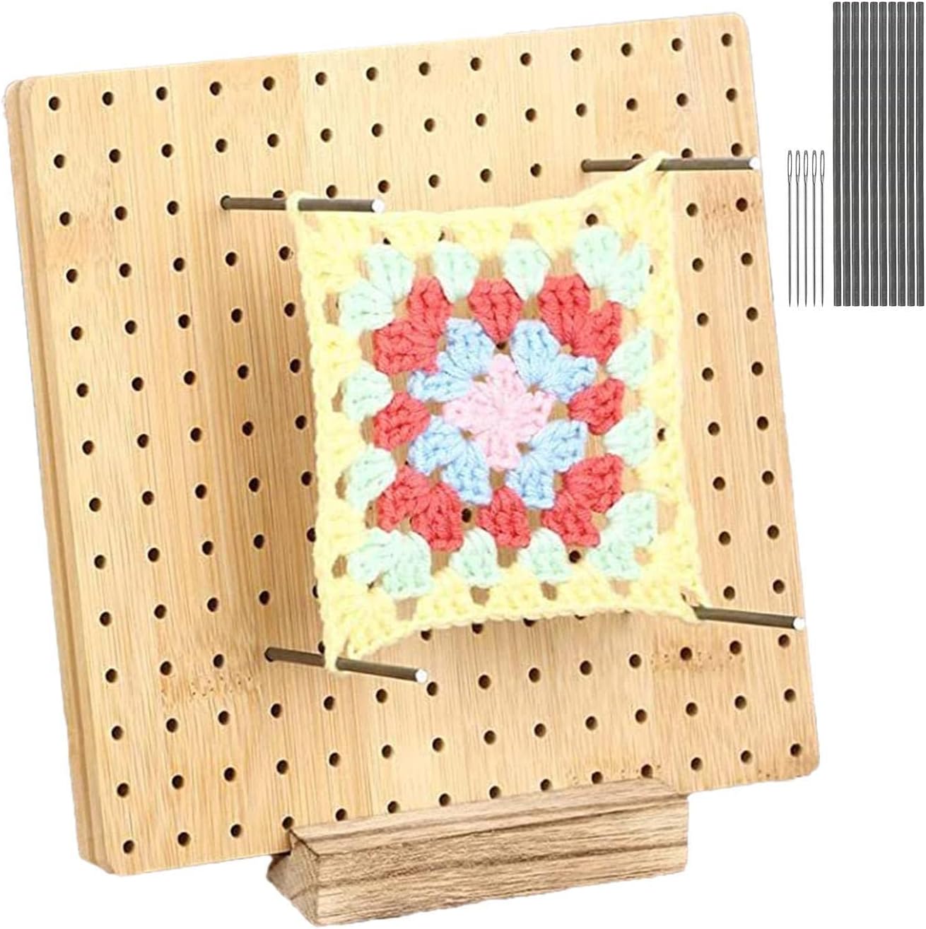 Forsaken Crochet Blocking Board and Pins Granny Square