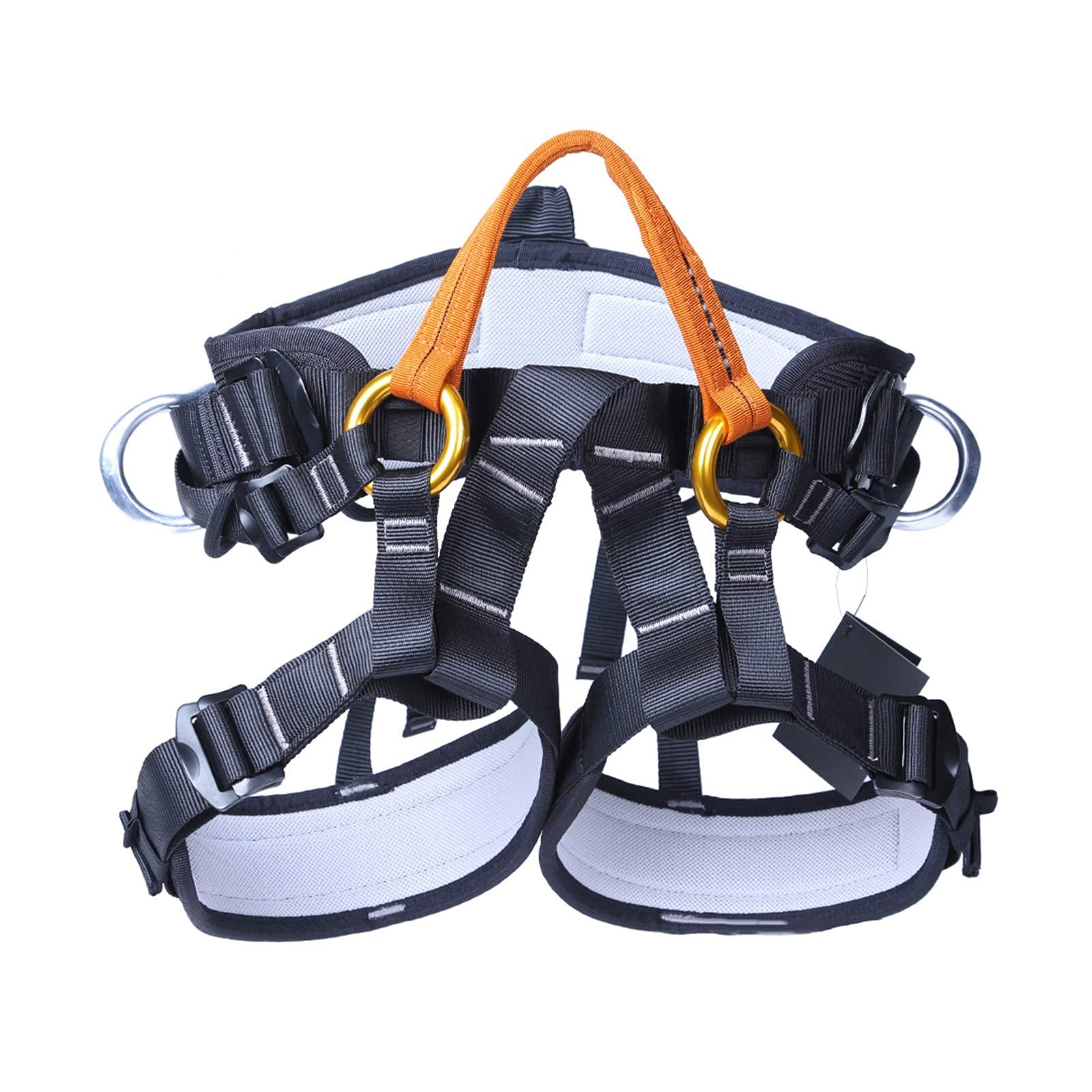 SwaYve Harnais de Sécurité Antichute, Ceinture de Sécurité Pour Le Travail Aérien, Ceinture D'Escalade Personnelle Pour Demi-Corps, Kit de Harnais de Sécurité de Protection Contre Les Chutes/Orange
