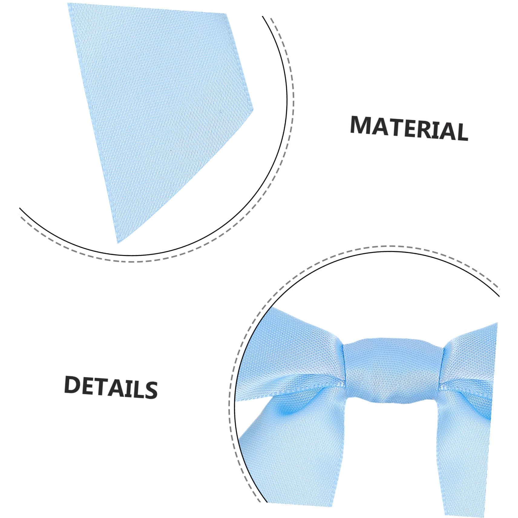 PLAFOPE 100 Piezas Lazos para Bolsas Regalo Azul Moños Preatados para Manualidades Decoración de Fiestas Bodas y Cumpleaños