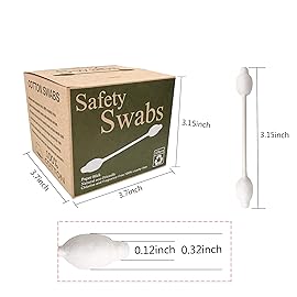 4 Packs Safety Cotton Swabs with Large Tips, Baby Cotton Buds 432pcs