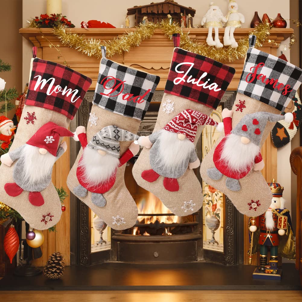 Amazon.co.jp: Dreamdecor 名前入りクリスマスストッキング 17.3インチ