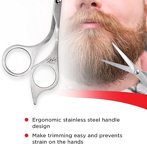 Miniatura 4 de Seki Edge Tijera de aseo para barba y bigote SS-910