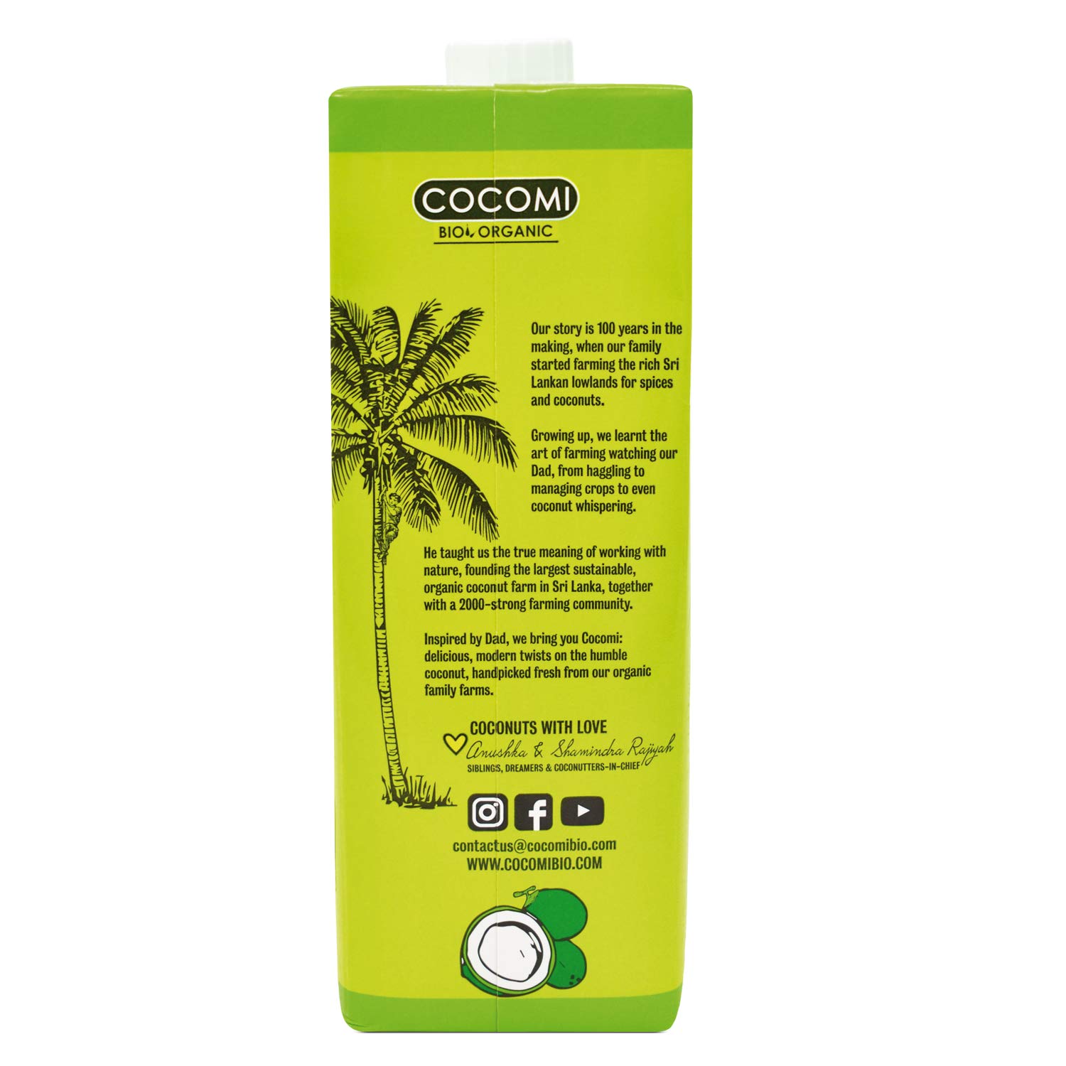 Cocomi Agua de Coco, 4 x 1L (Bio)