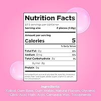 Vista 2 de PUR Gum Goma de mascar sin aspartamo 100% xilitol Goma de mascar natural con sabor a chicle, 55 piezas (paquete de 1)