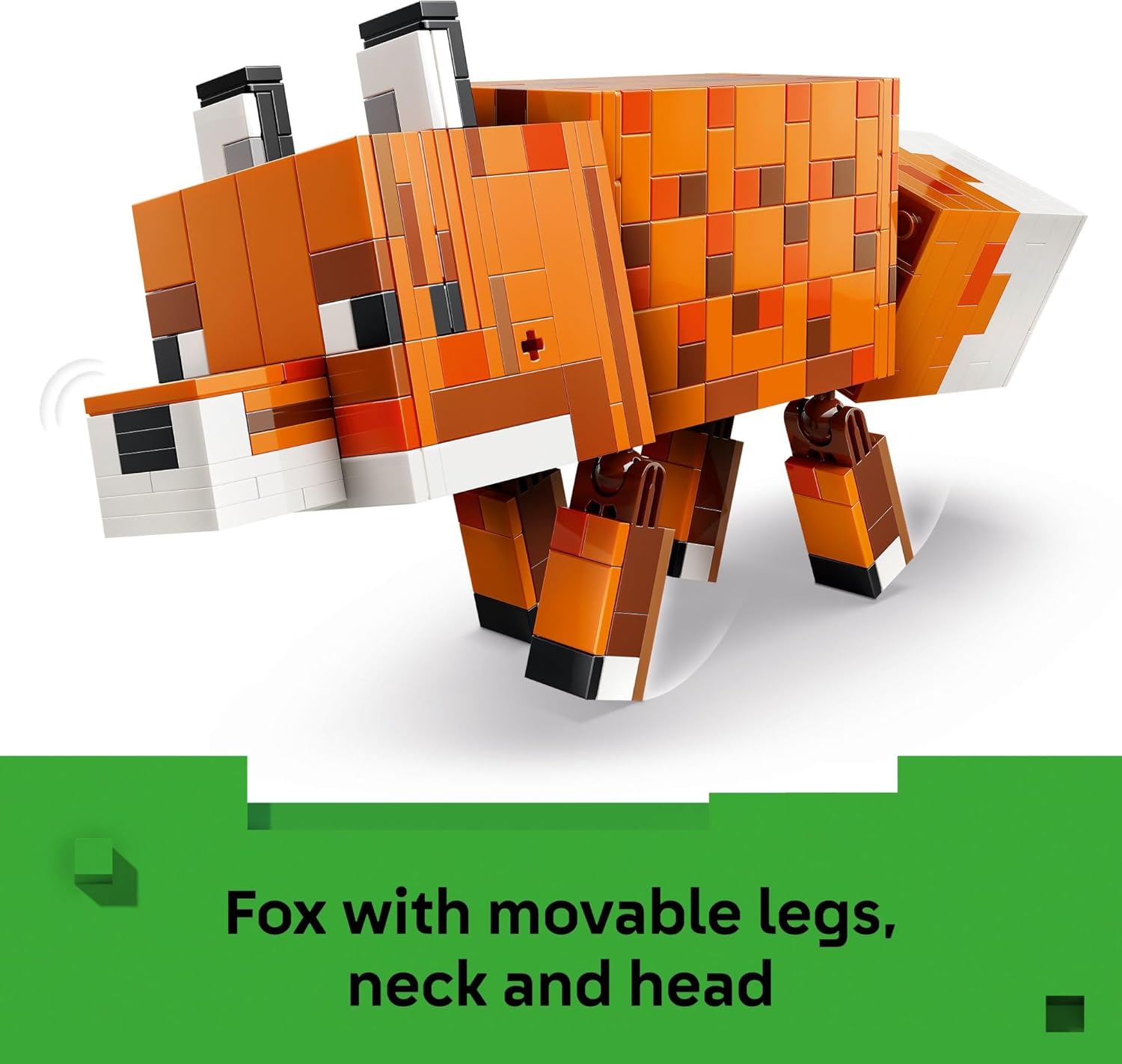 LEGO Minecraft The Fox Building & Pretend Play Toy for Boys & Girls - Poseable Video Game Character for Kids, Ages 10+ - Room Decor for Gaming Fans - Gift Idea for Birthdays - 21588