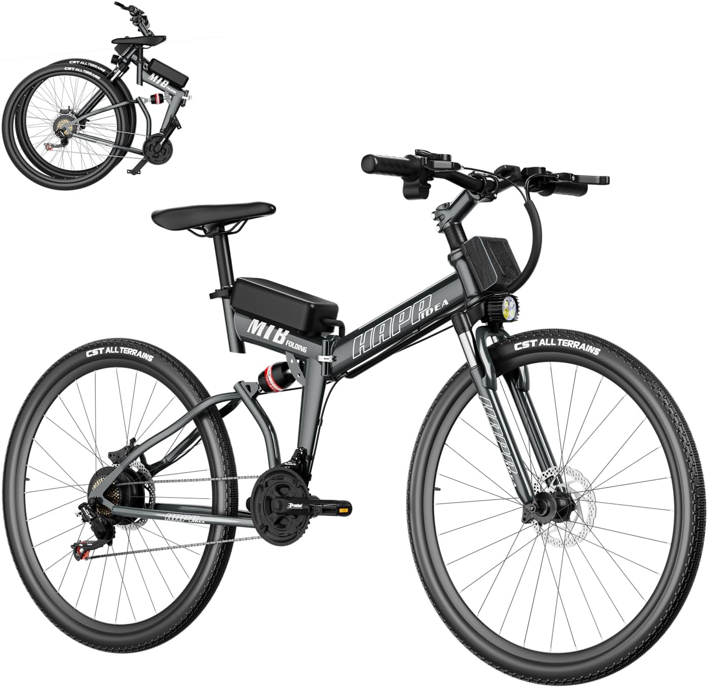 Funhang Bicicleta Eléctrica Para Adultos, 26 Pulgadas 1000 W Peak City Cruiser Ebike, 21.7 MPH 50 Millas Bicicleta Eléctrica Con Batería De Iones De Litio Extraíble De 48 V 374.4 WH