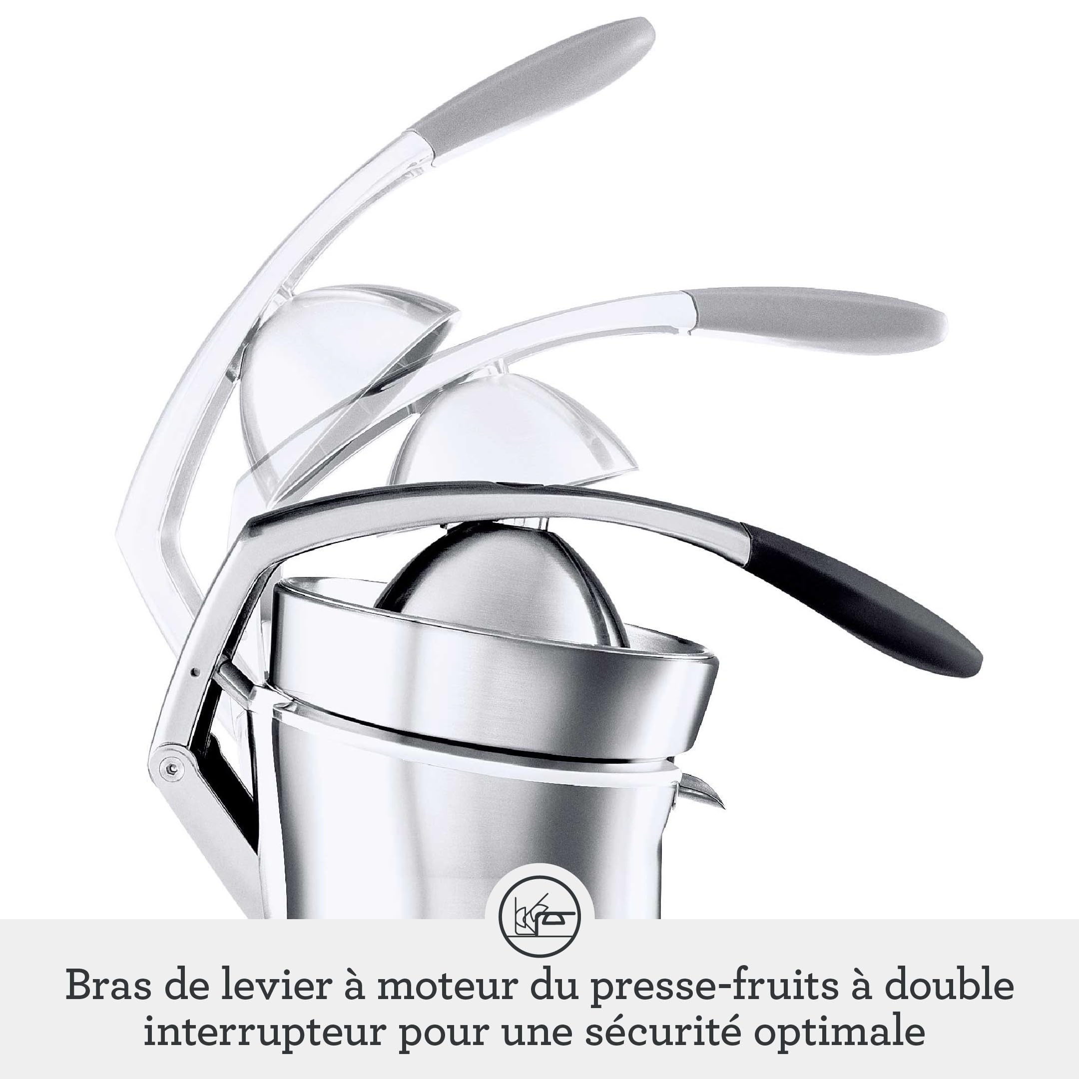 Sage - The Citrus Press Pro - Presse-Agrumes, Centrifugeuse, l'Extracteur de Jus de Fruit - Aluminium Brossé